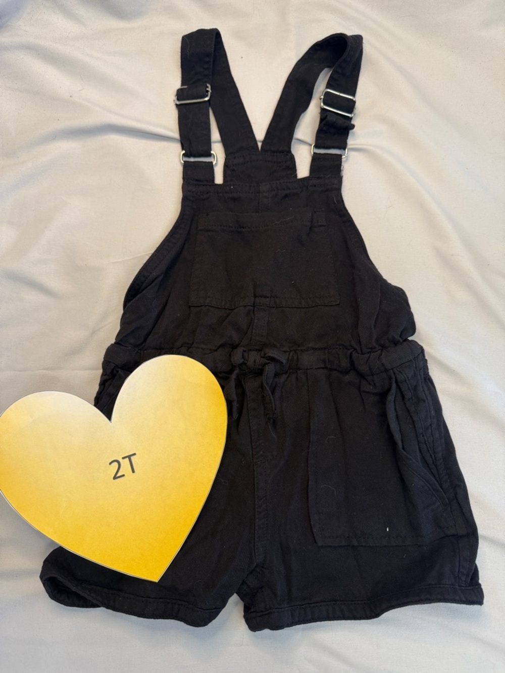 Urban Kids - Black Rayon  Shortalls. Size 2-3 years